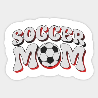 Soccer Mom Halftone Retro Sticker